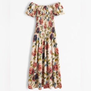 Abercrombie & Fitch Cream Floral Top